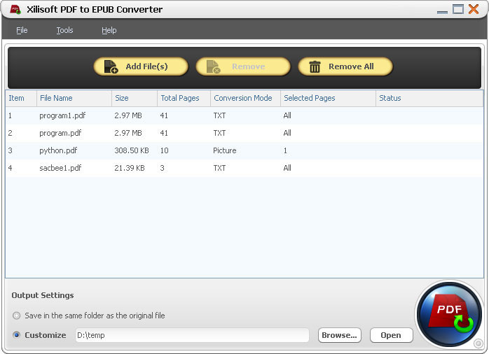 pdf to epub converter 3.0.6
