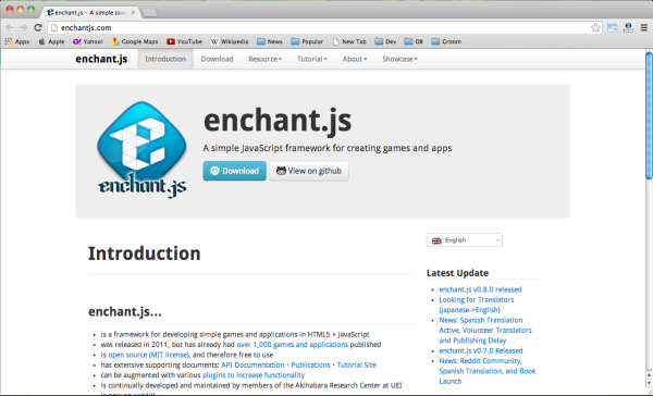 Best HTML5 and javascript game engine Library - enchantjs