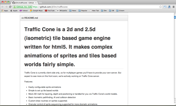 Best HTML5 and javascript game engine Library - traffic-cone