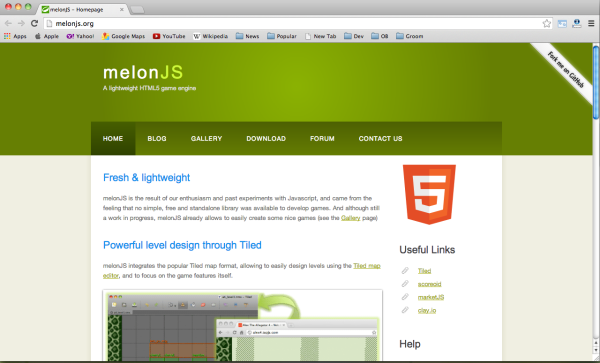 Best HTML5 and javascript game engine Library - melonjs